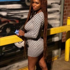 Checkered Board Dress